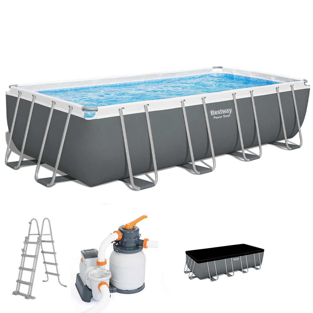 Piscina fuori terra rettangolare 549x274x122 Power Steel Frame Bestway Piscina fuori terra rettangolare 549x274x122 Power Steel Frame Bestway